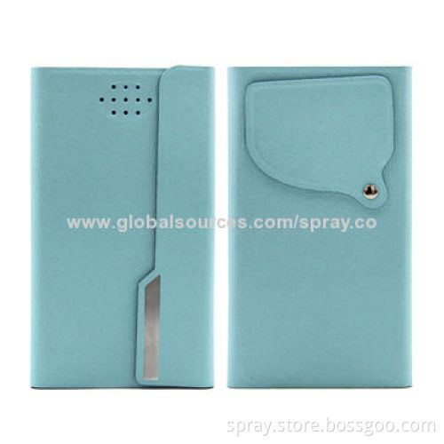 Magnetic Leather Flip Case for Samsung Galaxy S4 Mini, Special Design for the Back Camera Hole